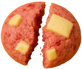 ストロベリーホワイトチョコクッキー