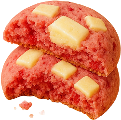 ストロベリーホワイトチョコクッキー